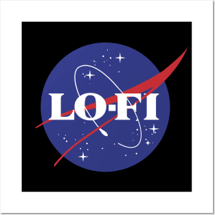 LOFI music NASA logo Posters and Art